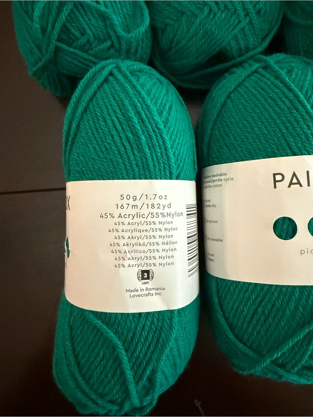 Paintbox Baby DK Acrylic/Nylon Blend Yarn - Evergreen 5 Skeins - Picture 4 of 7